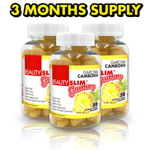 3 x BeautySlim Gummy Garcinia Cambogia