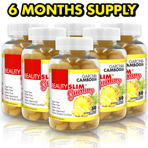 6 x BeautySlim Gummy Garcinia Cambogia